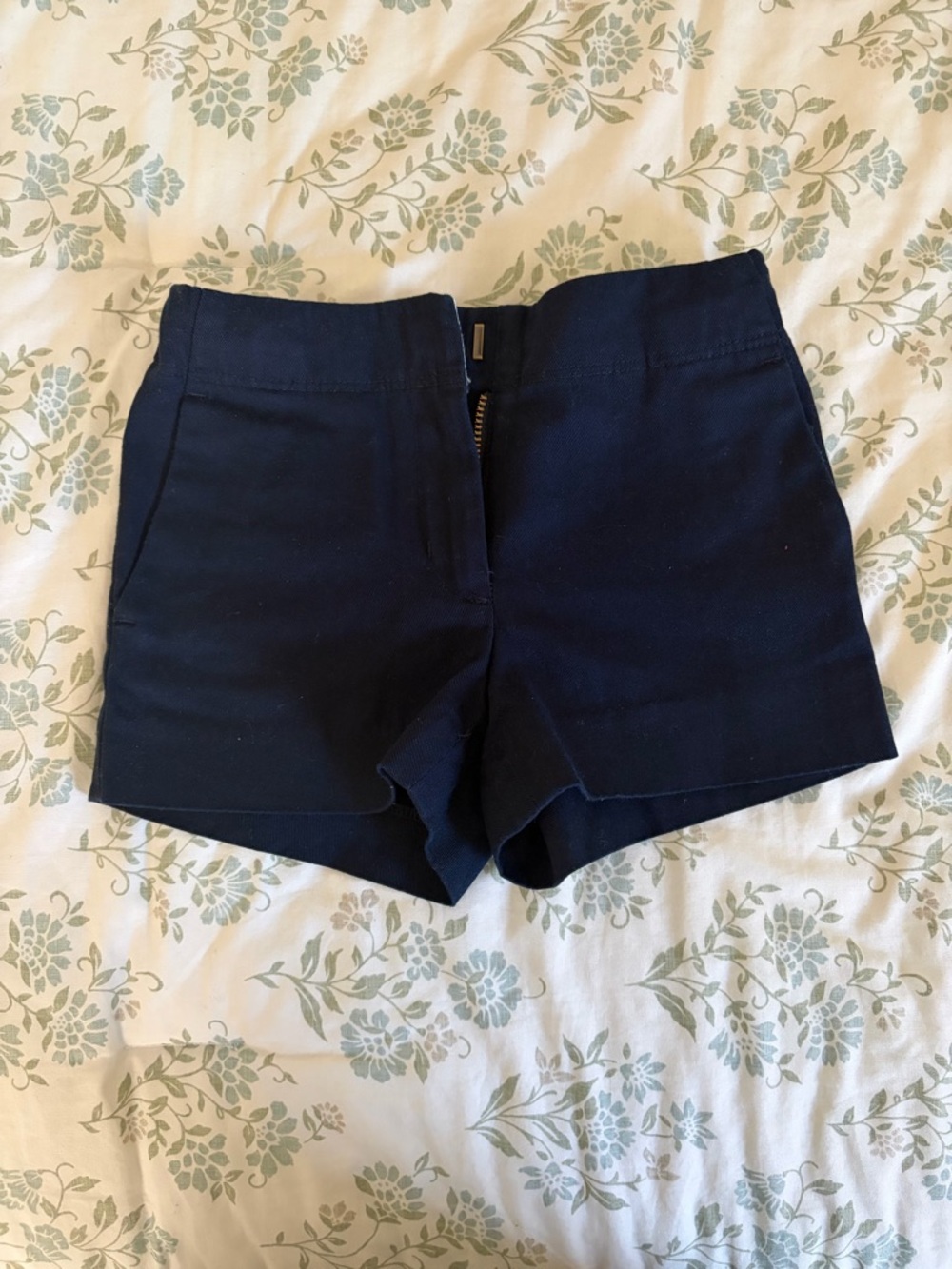 Crewcuts Navy High-Waist Tailored Shorts